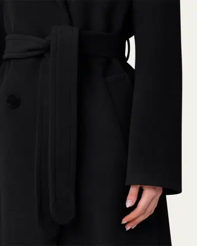 Akris punto Long Double-Breast Belted Wool-Cashmere Coat | Thumbnail 5 Akris punto Long Double-Breast Belted Wool-Cashmere Coat | Thumbnail 5