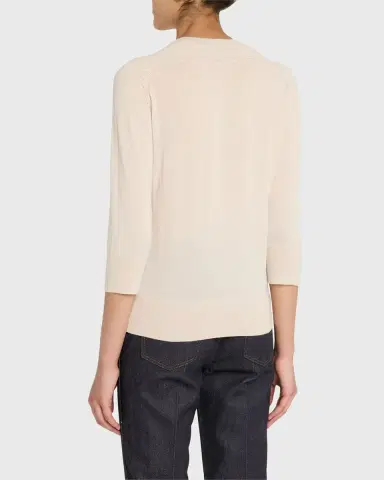Loro Piana Girocollo Manica Neo Piuma Cashmere Sweater | Thumbnail 2