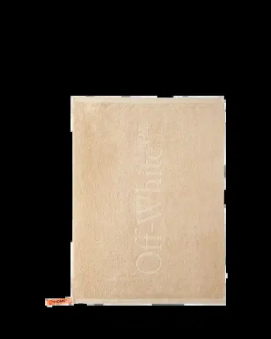 Off-White Peach Bookish Shower Towel | Thumbnail 2