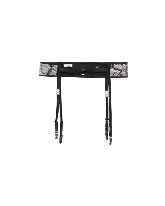Adorn Lace & Silk Satin Suspender Belt