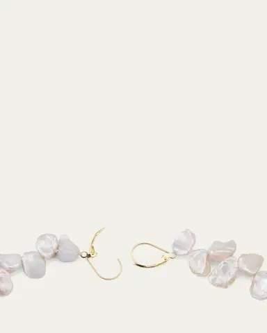 V.BELLAN Jo Pearl Drop Earrings in 14K Yellow | Thumbnail 4 V.BELLAN Jo Pearl Drop Earrings in 14K Yellow | Thumbnail 4