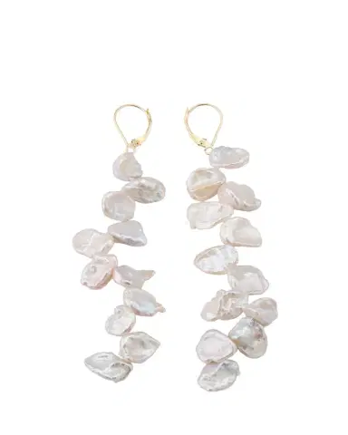 V.BELLAN Jo Pearl Drop Earrings in 14K Yellow | Thumbnail 1 V.BELLAN Jo Pearl Drop Earrings in 14K Yellow | Thumbnail 1