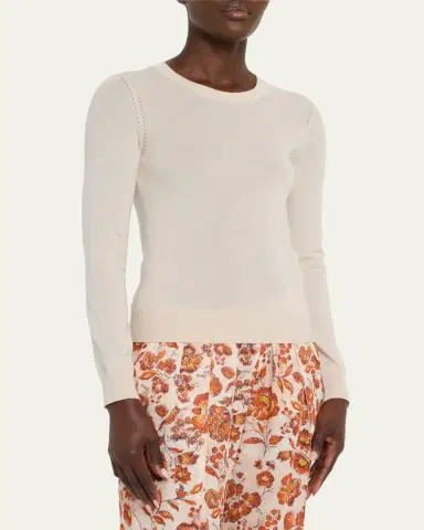 Loro Piana Long-Sleeve Cashmere Sweater | Thumbnail 4