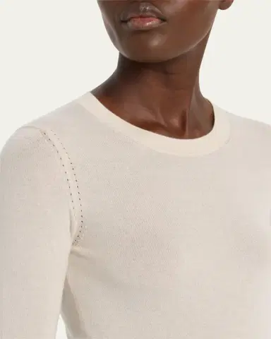 Loro Piana Long-Sleeve Cashmere Sweater | Thumbnail 5
