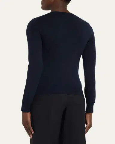 Loro Piana Long-Sleeve Cashmere Sweater | Thumbnail 7