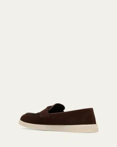 Prada Saint Tropez Suede Loafers | Thumbnail 12
