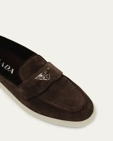 Prada Saint Tropez Suede Loafers | Thumbnail 13