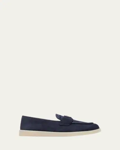Prada Saint Tropez Suede Loafers | Thumbnail 19