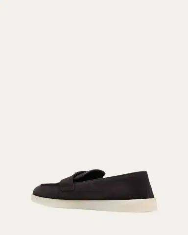 Prada Saint Tropez Suede Loafers | Thumbnail 4