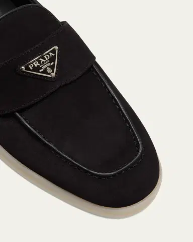 Prada Saint Tropez Suede Loafers | Thumbnail 5
