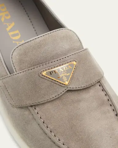 Prada Saint Tropez Suede Loafers | Thumbnail 9