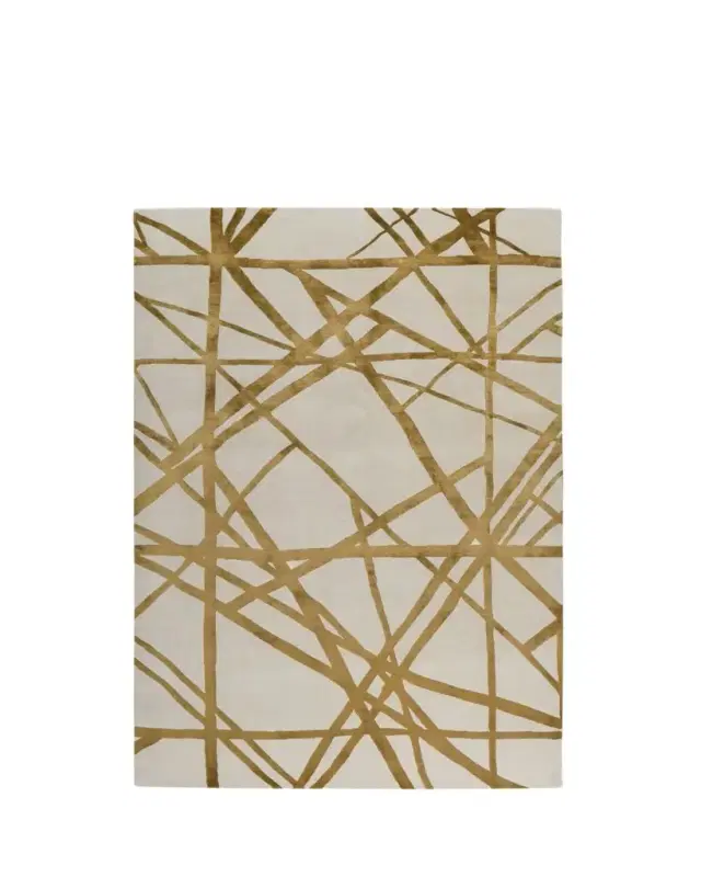 The Rug Company x Kelly Wearstler Channels Copper Hand-Knotted Rug, 8' x 10'