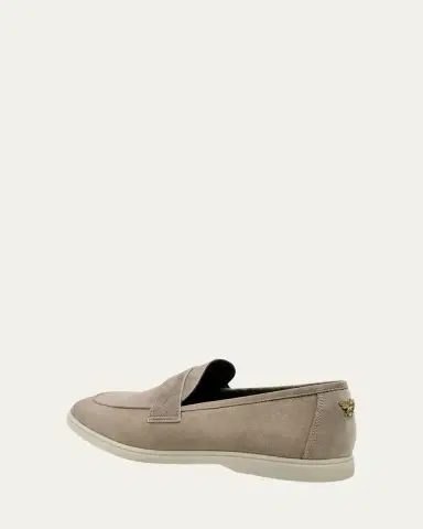 Bougeotte Suede Casual Penny Loafers | Thumbnail 4 Bougeotte Suede Casual Penny Loafers | Thumbnail 4