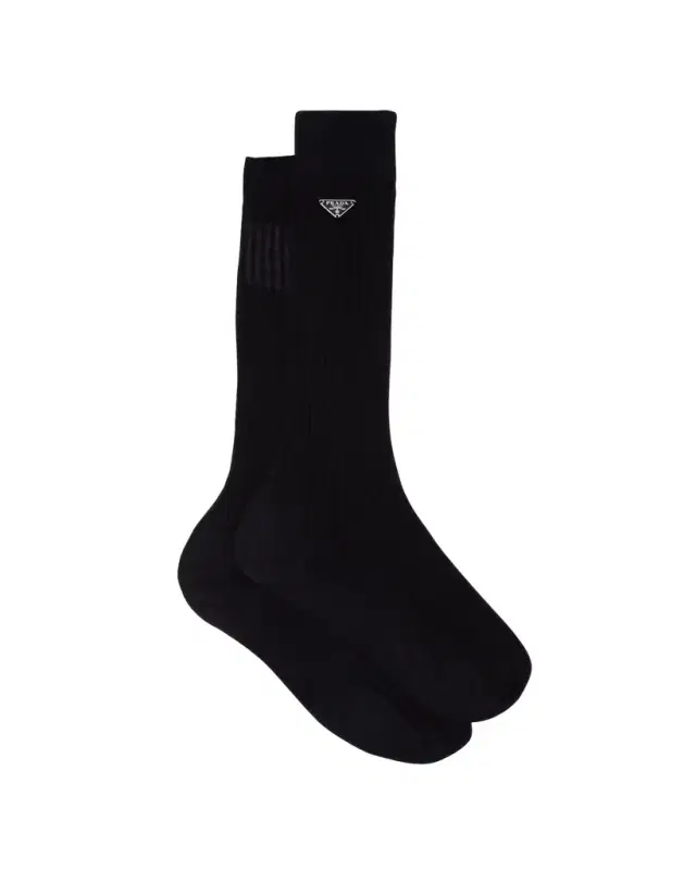 Prada Superfine Ribbed Socks