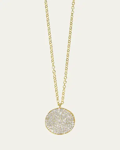 Ippolita Medium Flower Pendant Necklace in 18K Gold with Diamonds | Thumbnail 2 Ippolita Medium Flower Pendant Necklace in 18K Gold with Diamonds | Thumbnail 2