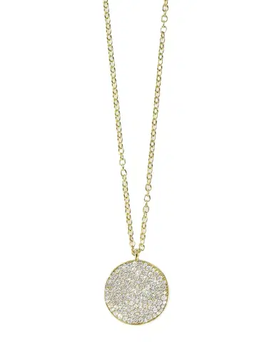 Ippolita Medium Flower Pendant Necklace in 18K Gold with Diamonds | Thumbnail 1 Ippolita Medium Flower Pendant Necklace in 18K Gold with Diamonds | Thumbnail 1