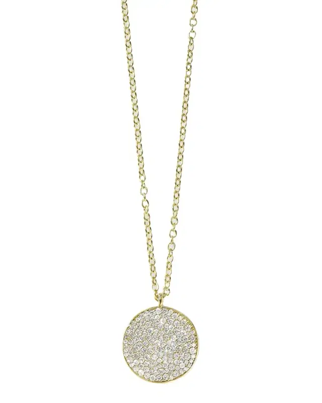 Ippolita Medium Flower Pendant Necklace in 18K Gold with Diamonds