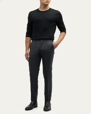 Zegna Men's Trofeo Slim-Straight Trousers | Thumbnail 2 Zegna Men's Trofeo Slim-Straight Trousers | Thumbnail 2