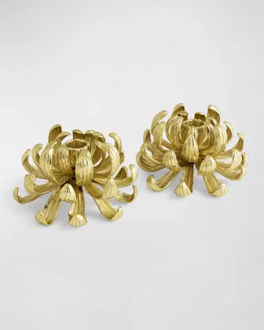 Michael Aram Dahlia Candle Holders, Set of 2 | Thumbnail 2