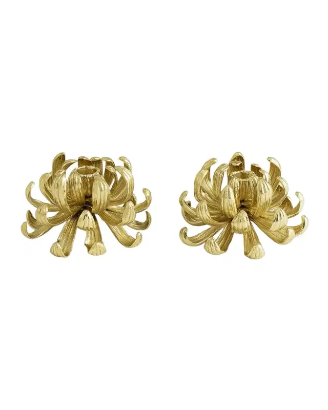 Michael Aram Dahlia Candle Holders, Set of 2
