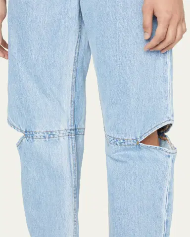 Still Here Cowgirl Straight Cut-Out Knee Jeans | Thumbnail 5