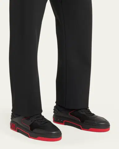 Christian Louboutin Men's Astroloubi Spikes Fashion Sneakers | Thumbnail 2