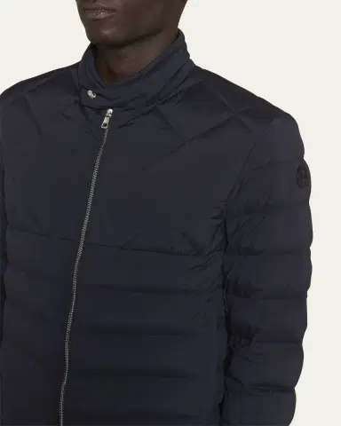 Moncler Men's Choquart Down Biker Jacket | Thumbnail 5 Moncler Men's Choquart Down Biker Jacket | Thumbnail 5