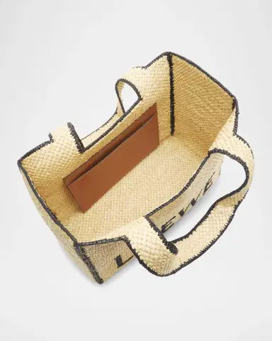 Loewe x Paula's Ibiza Font Large Tote Bag in Raffia | Thumbnail 2 Loewe x Paula's Ibiza Font Large Tote Bag in Raffia | Thumbnail 2