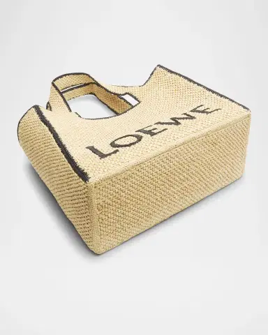 Loewe x Paula's Ibiza Font Large Tote Bag in Raffia | Thumbnail 4 Loewe x Paula's Ibiza Font Large Tote Bag in Raffia | Thumbnail 4