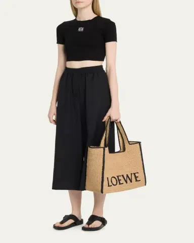 Loewe x Paula's Ibiza Font Large Tote Bag in Raffia | Thumbnail 9 Loewe x Paula's Ibiza Font Large Tote Bag in Raffia | Thumbnail 9