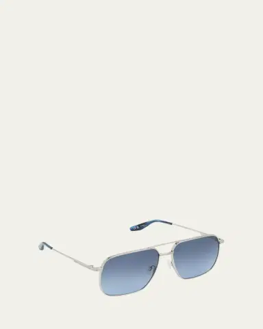 BARTON PERREIRA x 007 Men's Royale Double-Bridge Titanium Aviator Sunglasses | Thumbnail 5