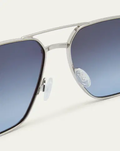 BARTON PERREIRA x 007 Men's Royale Double-Bridge Titanium Aviator Sunglasses | Thumbnail 7