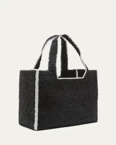 Loewe x Paula's Ibiza Font Logo Large Tote Bag in Raffia | Thumbnail 3 Loewe x Paula's Ibiza Font Logo Large Tote Bag in Raffia | Thumbnail 3