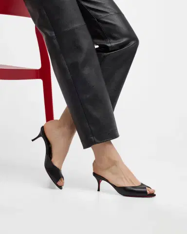 Christian Louboutin Me Dolly Red Sole Mule Sandals | Thumbnail 1