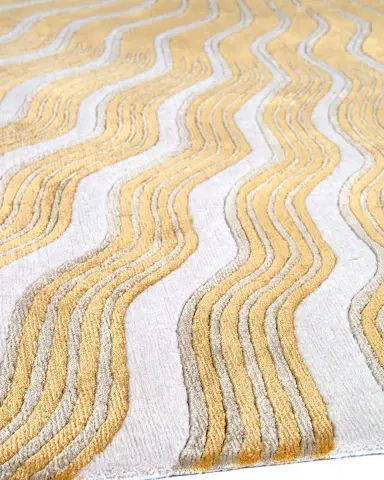 The Rug Company x Mary Katrantzou Sunray Gold Hand-Knotted Rug, 9' x 12' | Thumbnail 3