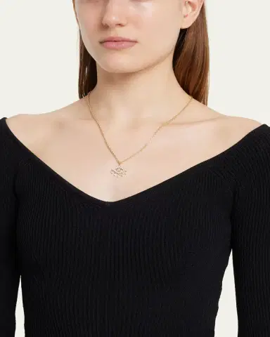 Sydney Evan 14k Gold Diamond Evil Eye Pendant Necklace | Thumbnail 2 Sydney Evan 14k Gold Diamond Evil Eye Pendant Necklace | Thumbnail 2