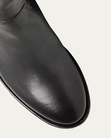 Santoni Fleeces Leather Mid Boots | Thumbnail 8