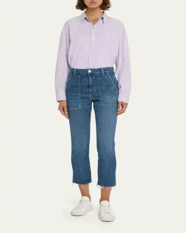 AMO Denim Easy Straight Crop Army Jeans | Thumbnail 2