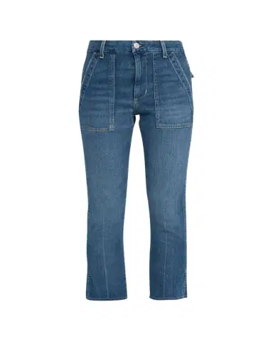 AMO Denim Easy Straight Crop Army Jeans | Thumbnail 1