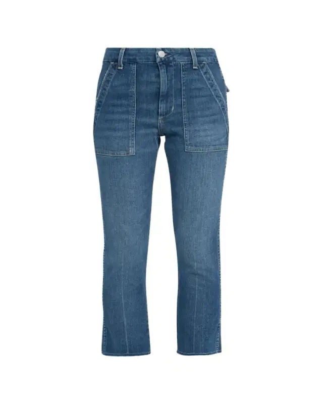 AMO Denim Easy Straight Crop Army Jeans