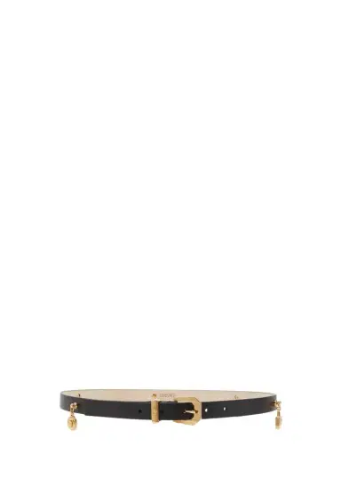 Versace H20 Medusa Charm Leather & Brass Belt | Thumbnail 1 Versace H20 Medusa Charm Leather & Brass Belt | Thumbnail 1