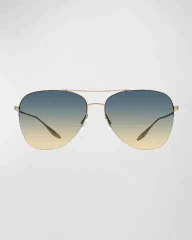 BARTON PERREIRA Chevalier Titanium Aviator Sunglasses | Thumbnail 2 BARTON PERREIRA Chevalier Titanium Aviator Sunglasses | Thumbnail 2