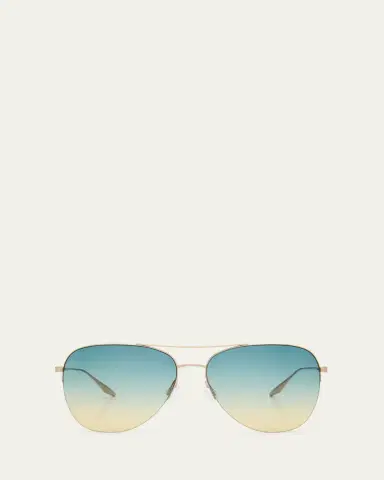 BARTON PERREIRA Chevalier Titanium Aviator Sunglasses | Thumbnail 3 BARTON PERREIRA Chevalier Titanium Aviator Sunglasses | Thumbnail 3