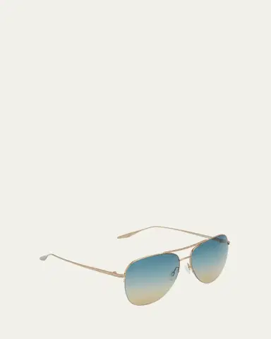 BARTON PERREIRA Chevalier Titanium Aviator Sunglasses | Thumbnail 4 BARTON PERREIRA Chevalier Titanium Aviator Sunglasses | Thumbnail 4