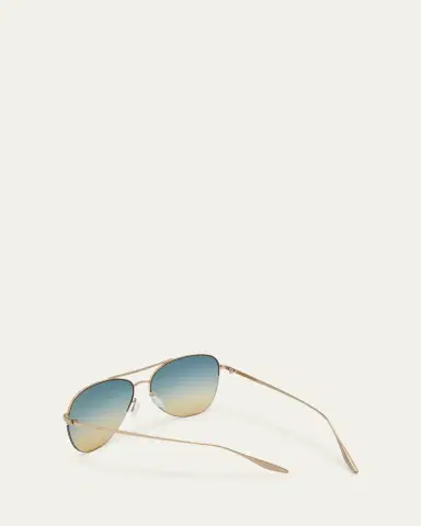 BARTON PERREIRA Chevalier Titanium Aviator Sunglasses | Thumbnail 5 BARTON PERREIRA Chevalier Titanium Aviator Sunglasses | Thumbnail 5
