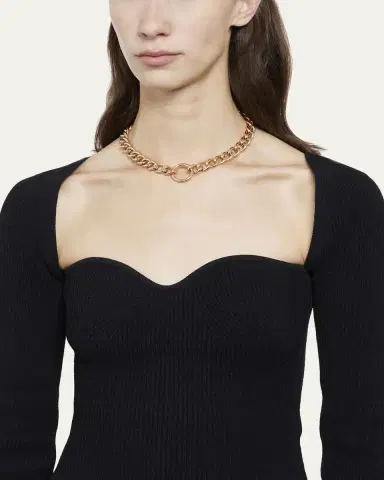 Pomellato 18K Rose Gold Catene Circle Clasp Necklace | Thumbnail 2