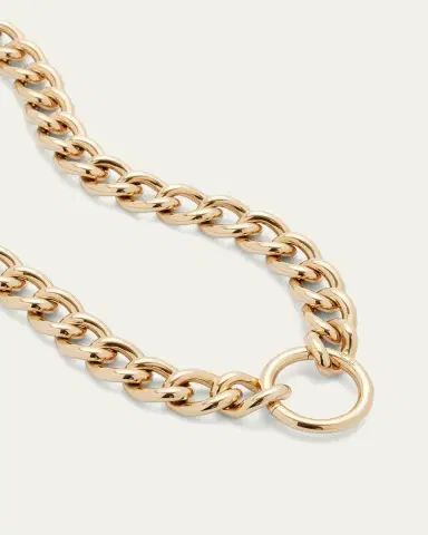 Pomellato 18K Rose Gold Catene Circle Clasp Necklace | Thumbnail 3