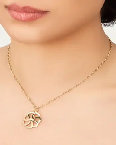 L. Klein 18k Gold Flora Diamond Pendant Necklace | Thumbnail 2