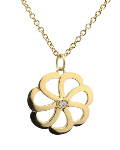 L. Klein 18k Gold Flora Diamond Pendant Necklace | Thumbnail 1