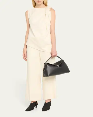 TOTEME T-Lock Top Handle Bag in Pebble Grain Leather | Thumbnail 5 TOTEME T-Lock Top Handle Bag in Pebble Grain Leather | Thumbnail 5